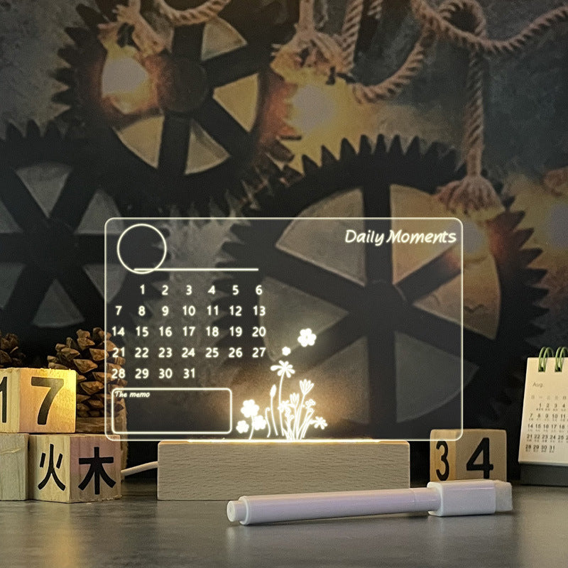 Illuminate Your Space with the ILLUMINOTE™ LED Night Light Message Board – Write, Glow, and Share Your Thoughts!
